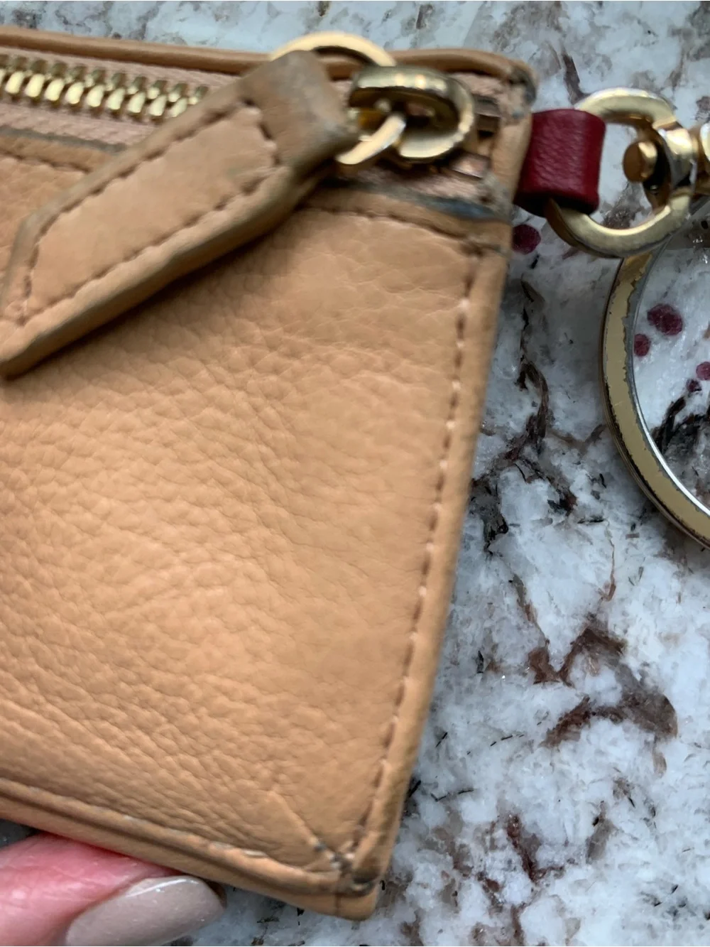 HAMMITT wallet card holder keychain AMAZING LEATHER MSRP $145